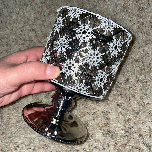 BBW geo snow ❄️ flake candle holder - Picture 4 of 13